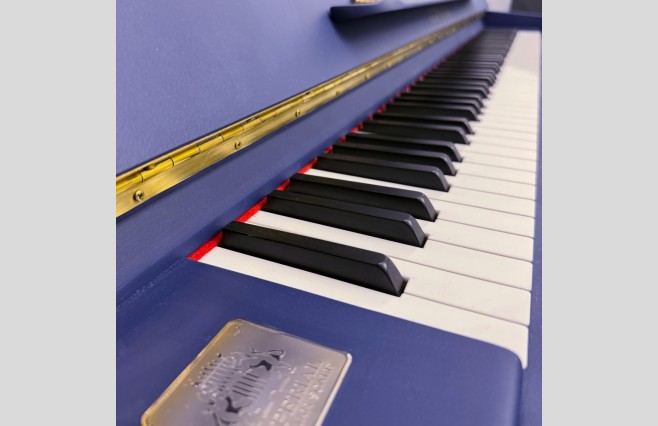 Reid Sohn Hornblower Blue RS115 Upright Piano, Used - All Inclusive Premium Package (SN:IJ0A00949) - Image 6
